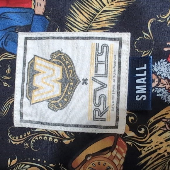 RSVLTS WWE Legends Ric Flair Nature Boy KUNUFLEX Short Sleeve Shirt Size Small - Picture 2 of 12